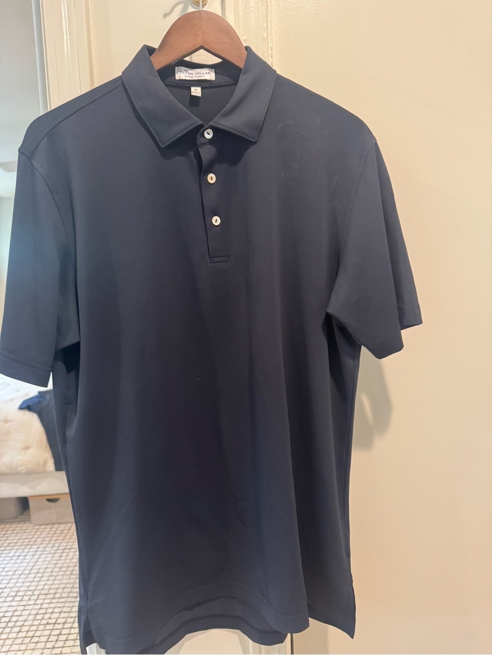 Peter Millar Men's Black Summer Comfort Polo